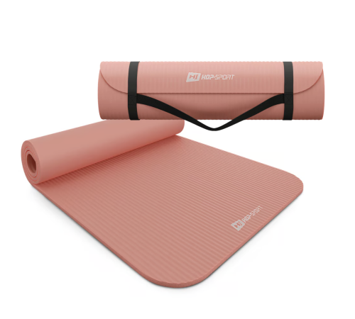 Коврик для йоги Hop-Sport HS-NB010GM NBR 1см персиковий Коврик для йоги Hop-Sport HS-NB010GM NBR 1см персиковий