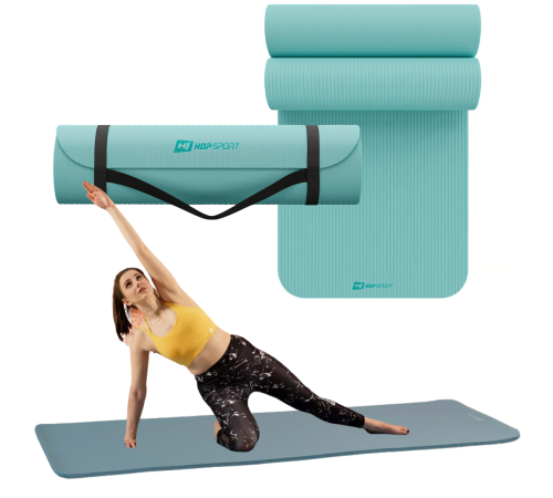 Коврик для йоги Hop-Sport HS-NB015GM NBR 1,5см бірюзовий