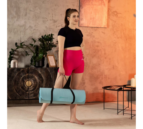 Коврик для йоги Hop-Sport HS-NB015GM NBR 1,5см бірюзовий