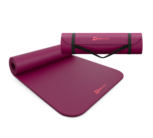 Коврик для йоги Hop-Sport HS-NB015GM NBR 1,5см ягідний Коврик для йоги Hop-Sport HS-NB015GM NBR 1,5см ягідний
