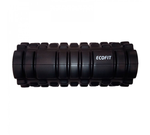 Ролик для йоги Ecofit MDF028, чорно-помаранчевий