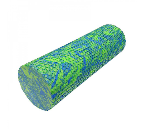 Ролик для йоги Ecofit MDF055, синьо-зелений