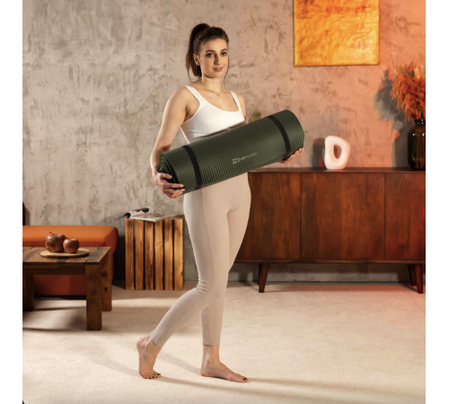 Коврик для йоги Hop-Sport HS-NB015GM NBR 1,5см темно-зелений Коврик для йоги Hop-Sport HS-NB015GM NBR 1,5см темно-зелений