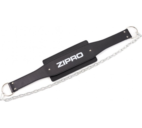 Пояс для тренувань шкіряний з ланцюгом Zipro 85 х 16 х 2 см Пояс для тренувань шкіряний з ланцюгом Zipro 85 х 16 х 2 см