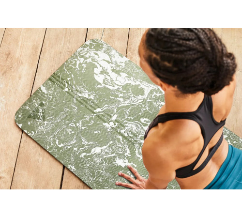 Килимок для йоги Adidas Camo Yoga Matte 5 мм, зелений