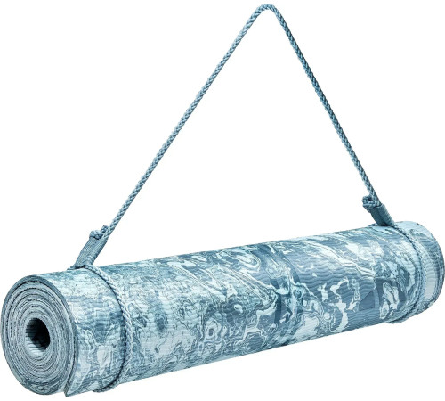 Килимок для йоги Adidas Camo Yoga Matte 5 мм, блакитний