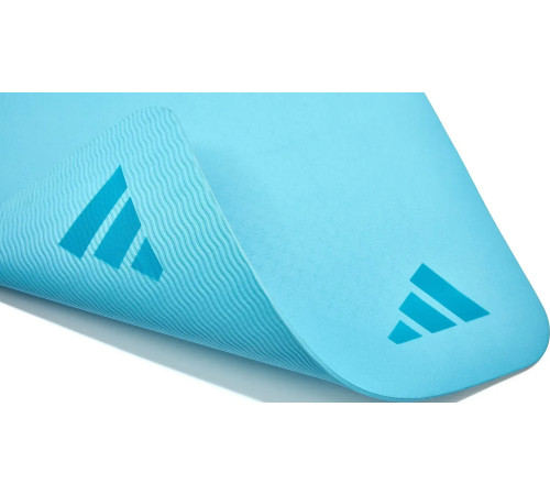 Килимок для йоги Adidas Premium Yoga Mat 5 мм, блакитний