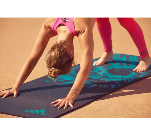 Килимок для йоги Adidas Tie-Dye Yoga Mat 1 мм, чорно-синій