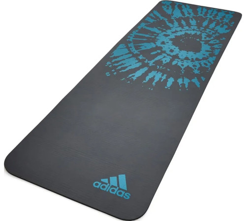 Килимок для йоги Adidas Tie-Dye Yoga Mat 1 мм, чорно-синій