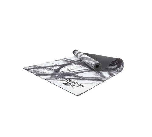 Килимок для йоги Reebok Natural Rubber Yoga Mat 32 мм, біло-сірий