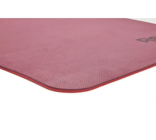 Двосторонній килимок для йоги Reebok Double Sided 6 мм, фіолетово-кораловий