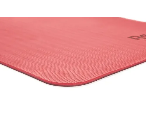 Двосторонній килимок для йоги Reebok Double Sided 6 мм, фіолетово-кораловий
