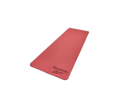 Двосторонній килимок для йоги Reebok Double Sided 6 мм, фіолетово-кораловий