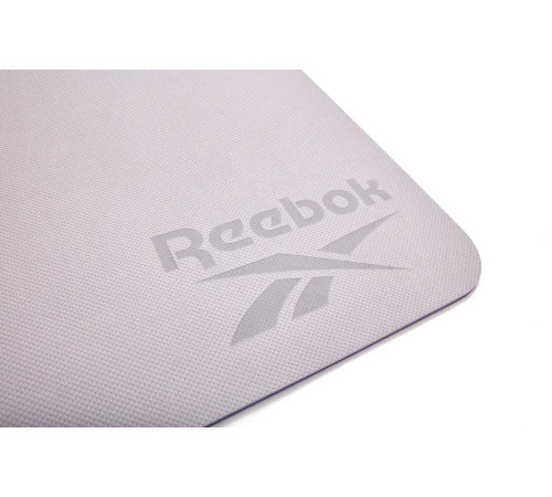 Килимок для йоги Reebok Double Sided 6 мм, фіолетово-рожевий