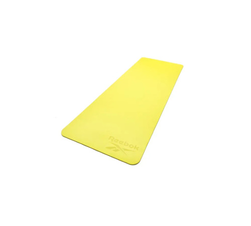 килимок для йоги Reebok Double Sided 6 мм, зелено-жовтий