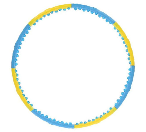 Масажний обруч HHP022 HULA HOP 1,45KG 110CM HMS - жовто-блакитний