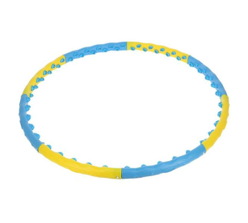 Масажний обруч HHP022 HULA HOP 1,45KG 110CM HMS - жовто-блакитний