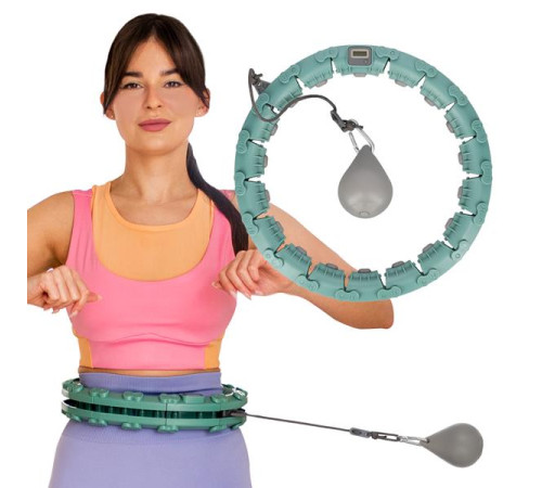 Хула-хуп HMS FH03 з лічильником та навантаженням, зелений