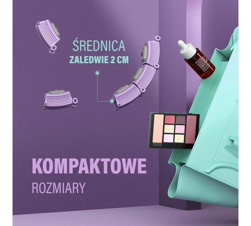 КОМПЛЕКТ ХУЛА-ХУП МАГНІТНИЙ ФІОЛЕТОВИЙ HHM14 З ГАРЮ + ЛІЧИЛЬНИК HMS + ПІДТРИМКА НА ТАЛІЇ BR163 ЧОРНИЙ ПЛЮЗ РОЗМІР