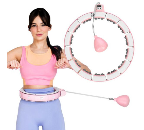 Набір регульований обруч HMS FH06 з вагою та лічильником + опора для талії BR160