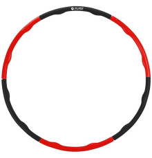 Обруч хула-хуп складний Pure2Improve 100 cм, чорно-червоний