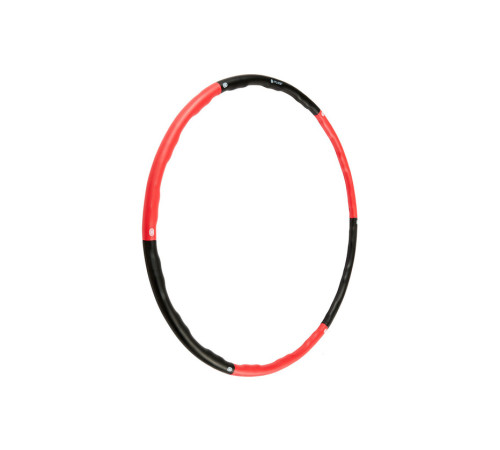 Обруч хула-хуп складний Pure2Improve 100 cм, чорно-червоний