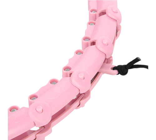 Хула-хуп масажний HMS HHW02 з навантаженням та поясом для схуднення BR163, рожевий