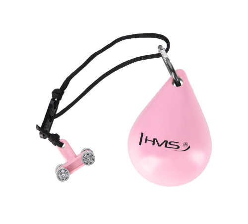 Хула-хуп масажний HMS HHW02 з навантаженням та поясом для схуднення BR163, рожевий