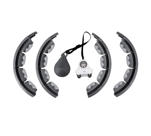 Хула-хуп HMS HHW06 з лічильником, навантаженням та поясом для схуднення BR163, чорний