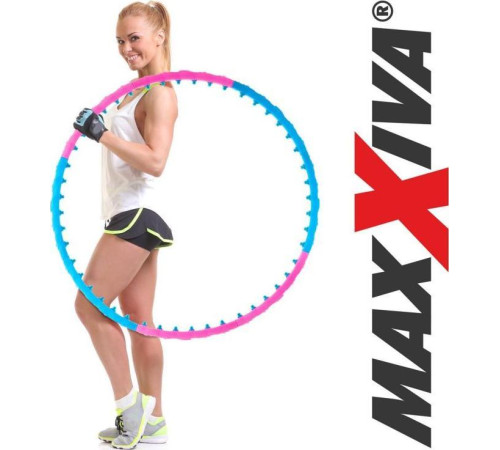 Обруч Maxxiva MAXXIVA, 100 см, синьо-рожевий Обруч Maxxiva MAXXIVA, 100 см, синьо-рожевий