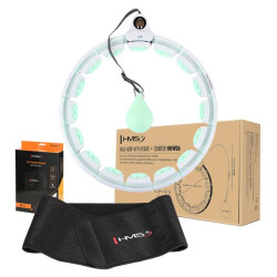 Хула-хуп HMS HHW06 з лічильником, навантаженням та поясом для схуднення BR163, м'ятний
