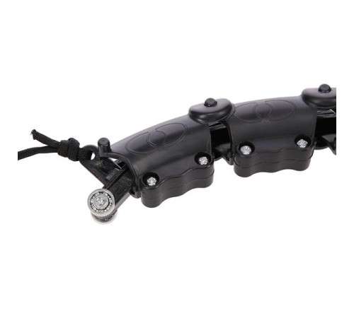 Хула-хуп масажний HMS HHM15 з навантаженням та поясом для схуднення BR16 Plus Size, чорний