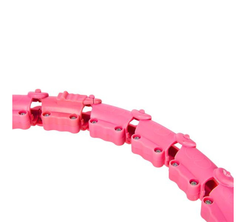 Хула-хуп масажний One Fitness OHA02 з навантаженням, рожевий