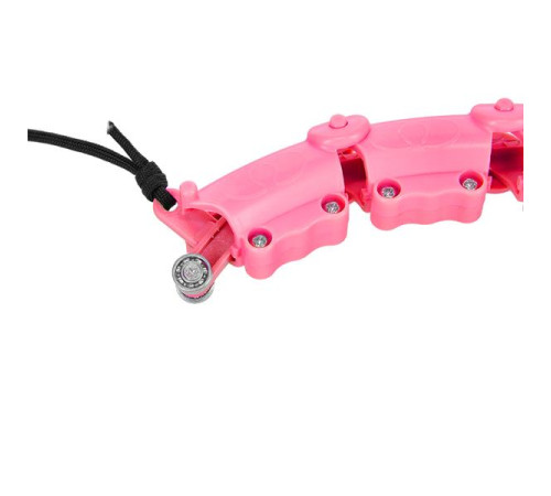 Хула-хуп масажний One Fitness OHA02 з навантаженням, рожевий