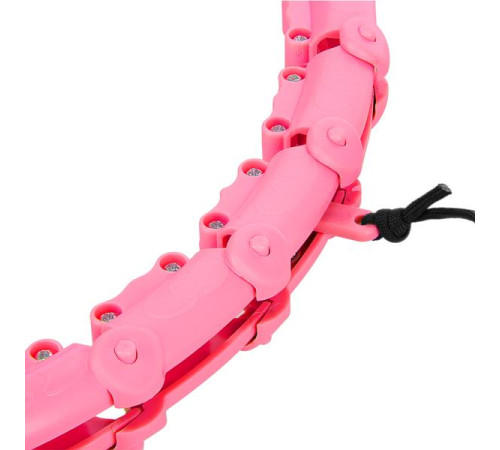 Хула-хуп масажний One Fitness OHA02 з навантаженням, рожевий