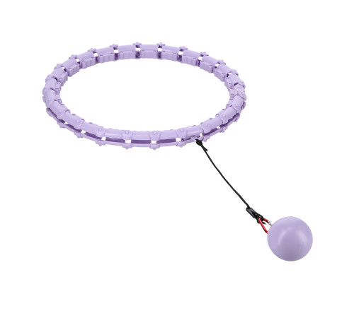 Хула-хуп масажний One Fitness OHA02 з навантаженням, фіолетовий