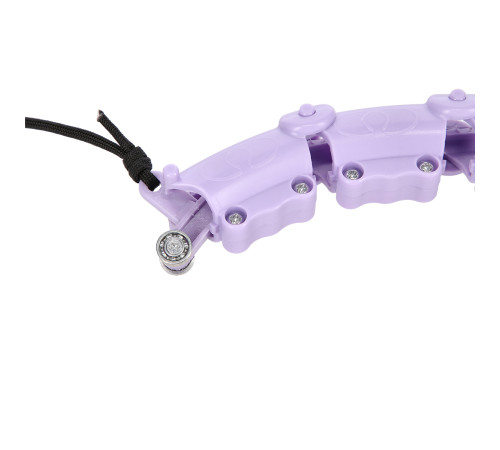 Хула-хуп масажний One Fitness OHA02 з навантаженням, фіолетовий