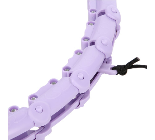 Хула-хуп масажний One Fitness OHA02 з навантаженням, фіолетовий