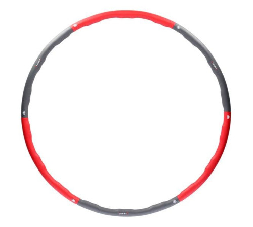 Масажний обруч Хула Хуп HHP002 HULA HOP 1,2KG 100CM HMS - червоно-сірий Масажний обруч Хула Хуп HHP002 HULA HOP 1,2KG 100CM HMS - червоно-сірий