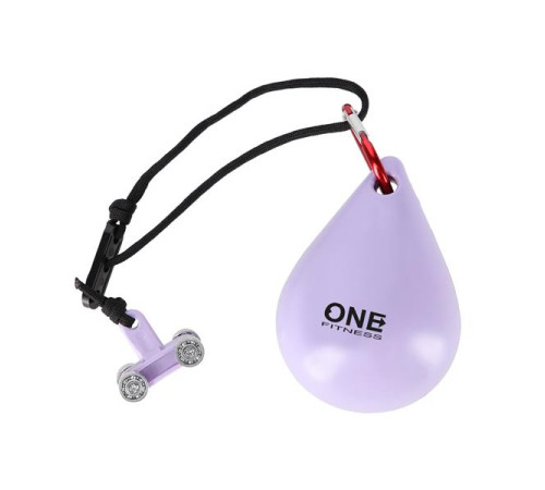 Хула-хуп масажний One Fitness OHA02 з навантаженням та поясом для схуднення BR160, фіолетовий