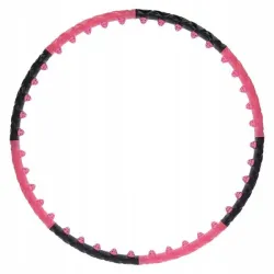 Масажний обруч Хула Хуп HHP024 HULA HOP 1,6KG 110CM HMS - чорно-рожевий 