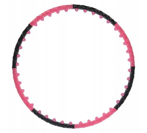 Масажний обруч Хула Хуп HHP024 HULA HOP 1,6KG 110CM HMS - чорно-рожевий