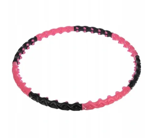 Масажний обруч Хула Хуп HHP024 HULA HOP 1,6KG 110CM HMS - чорно-рожевий