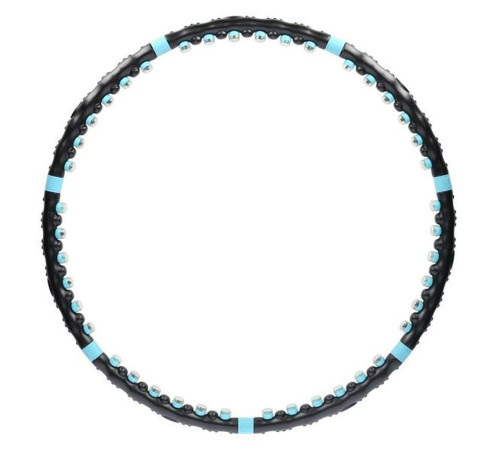 Масажний обруч HHP006 HULA HOP 98CM HMS - чорно-блакитний Масажний обруч HHP006 HULA HOP 98CM HMS - чорно-блакитний