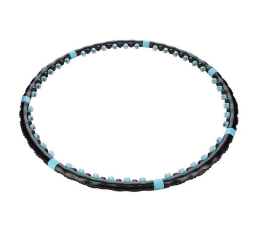 Масажний обруч HHP006 HULA HOP 98CM HMS - чорно-блакитний Масажний обруч HHP006 HULA HOP 98CM HMS - чорно-блакитний