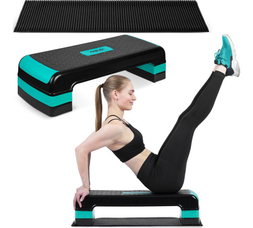 Степ-платформа Neo-Sport Step NS-402 - чорно-бірюзова Степ-платформа Neo-Sport Step NS-402 - чорно-бірюзова