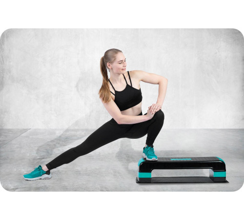 Степ-платформа Neo-Sport Step NS-402 - чорно-бірюзова Степ-платформа Neo-Sport Step NS-402 - чорно-бірюзова