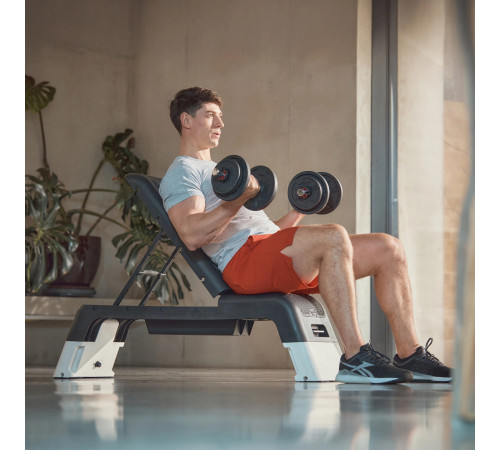 Степ-платформа з функцією лави Reebok Deck, чорно-біла