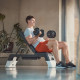 Степ-платформа з функцією лави Reebok Deck, чорно-біла
