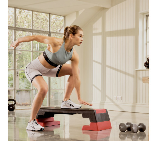 Степ-платформа Reebok Step з Bluetooth, червоно-чорна